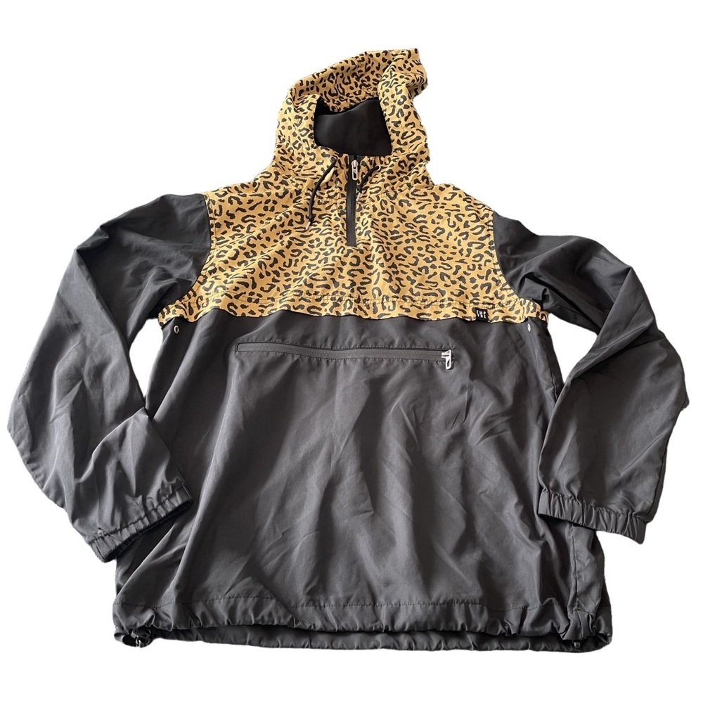 Empyre Black and Gold Light 1/4 Zip Jacket with hood size medium